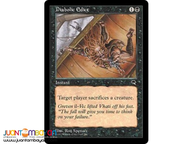 Diabolic Edict (Magic the Gathering Trading Card Game) 