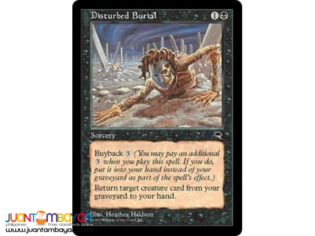 Disturbed Burial (Magic the Gathering Trading Card Game) 