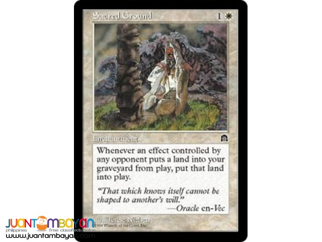 Sacred Ground (Magic the Gathering Trading Card Game) 