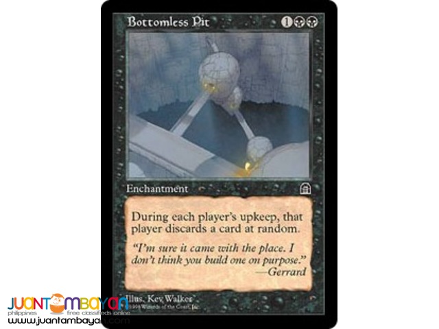 Bottomless Pit (Magic the Gathering Trading Card Game) 