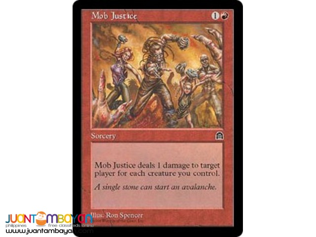 Mob Justice (Magic the Gathering Trading Card Game) 
