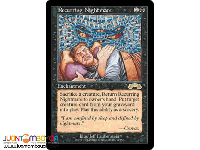 Recurring Nightmare (Magic the Gathering Trading Card Game) 