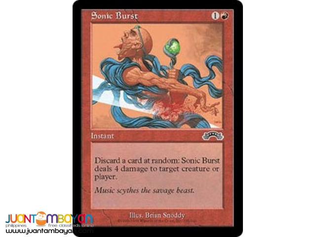 Sonic Burst (Magic the Gathering Trading Card Game) Sonic Burst (Magic the Gathering Trading Card Game)