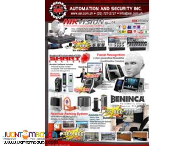 CCTV, Biometrics, Firealarms, Access Control, etc..