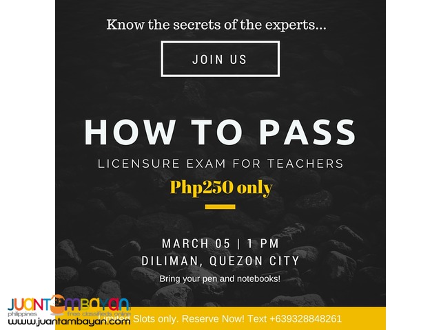 PASS THE LET (Licensure Exam for Teachers)