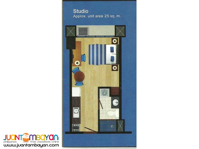 Condominium back of Sta. Lucia Mall Santorini Studio Type Condominium back of Sta. Lucia Mall Santorini Studio Type