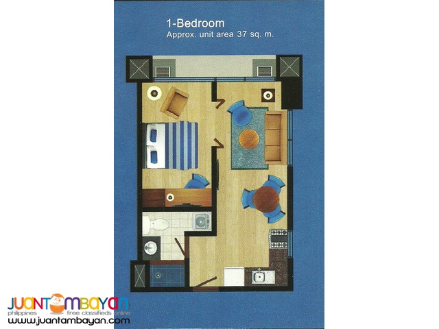Condominium back of Sta. Lucia Mall Santorini one bedroom Condominium back of Sta. Lucia Mall Santorini one bedroom