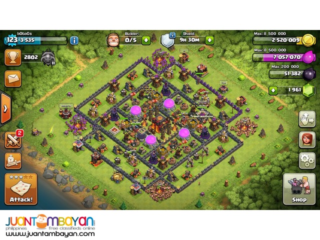 Clash of Clans TH10 Level 123