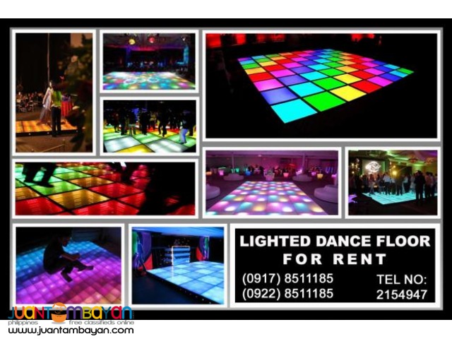 Lighted Dance Floor Rental Hire Manila Philippines