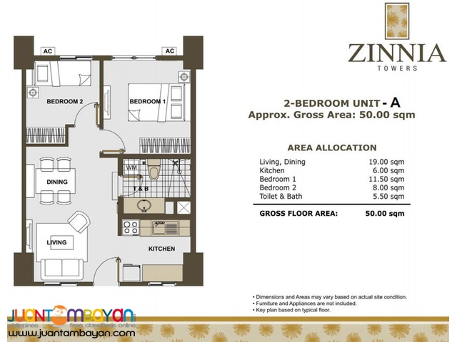 Quezon City Condo Zinnia Towers near SM North & Trinoma!