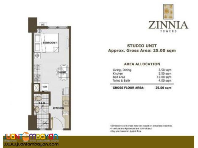 Quezon City Condo Zinnia Towers near SM North & Trinoma!