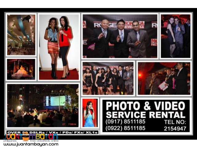 Photo & Video Service Rental Hire Manila Philippines