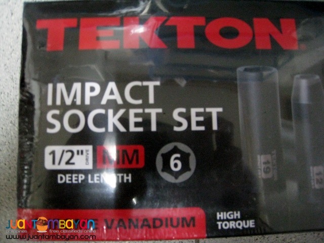 Tekton 4883 15-piece 1/2-inch Drive Deep Impact Socket Set