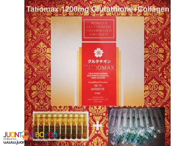 TATIOMAX 1200mg Injectable Glutathione plus Collagen