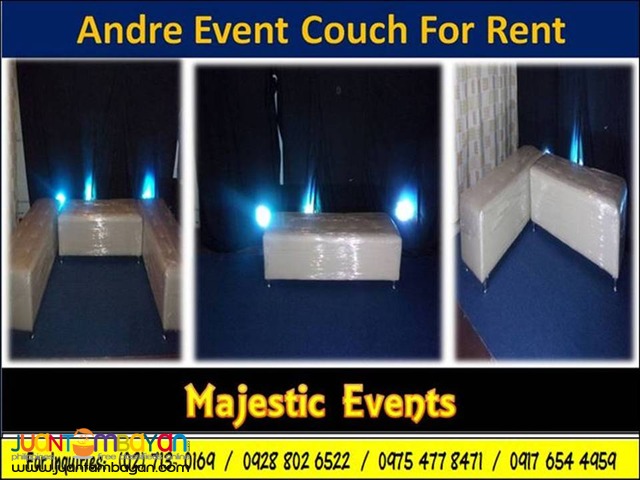 Andre 3-Seater Event Couch for Rent