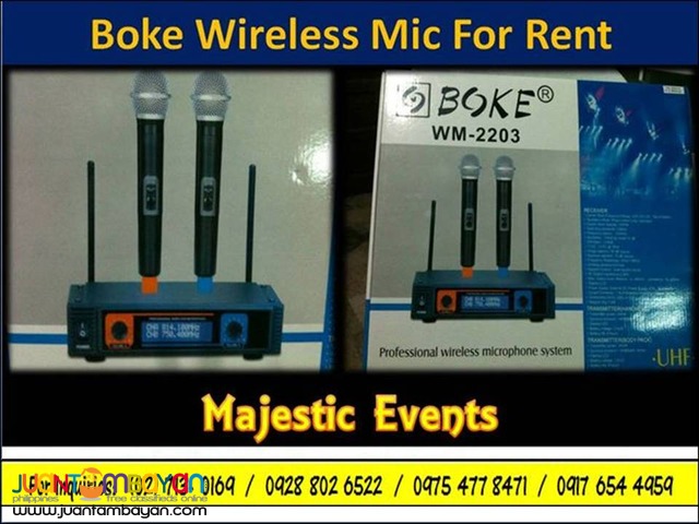 Wireless Mic for Rent Wireless Mic for Rent