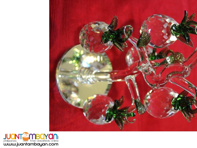  Figurine Pineapple Gift Set Crystal Clear 