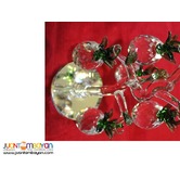  Figurine Pineapple Gift Set Crystal Clear 