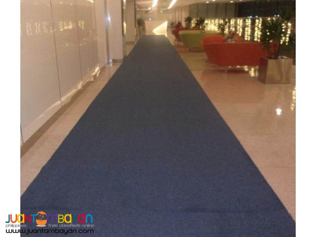 6x30feet blue carpet rental