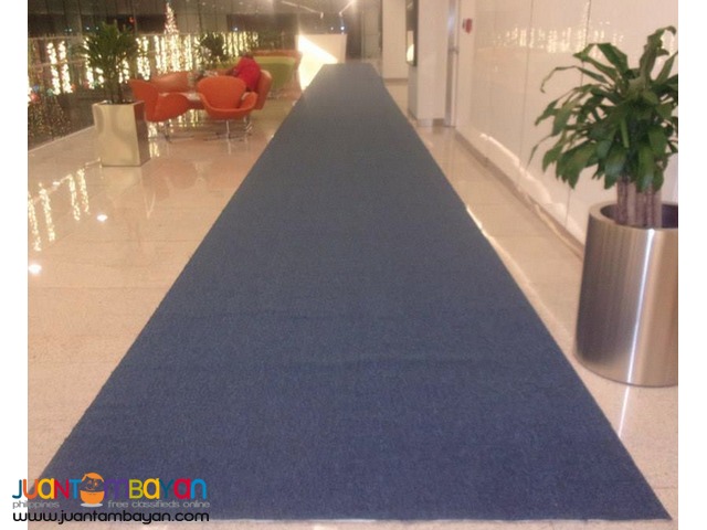 6x30feet blue carpet rental