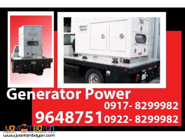 Generator Power Rental Hire Manila Philippines