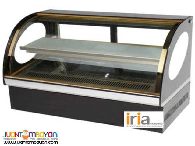 CAKE CHILLER SHOWCASE (Countertop, Curve glass) for SALE!!!