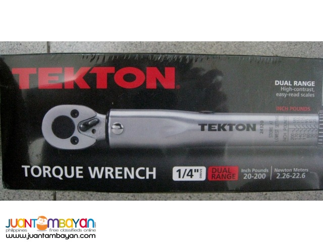Tekton 24320 1/4-inch Drive Click Torque Wrench