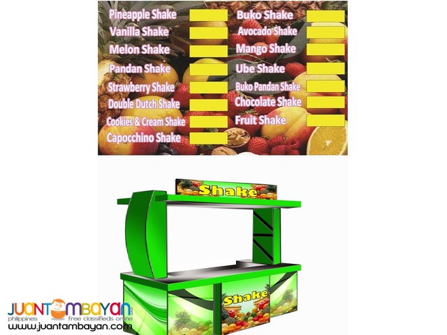 shakes,pineapple shake, mango shake, melon shake, buko shake,