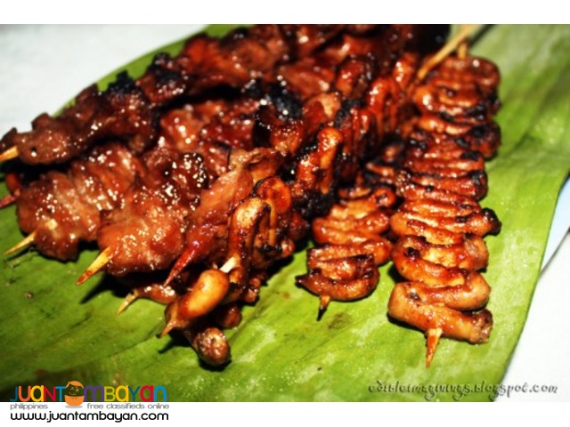 isaw, isaw na baboy, isaw na manok, balat ng baboy, paa ng manok