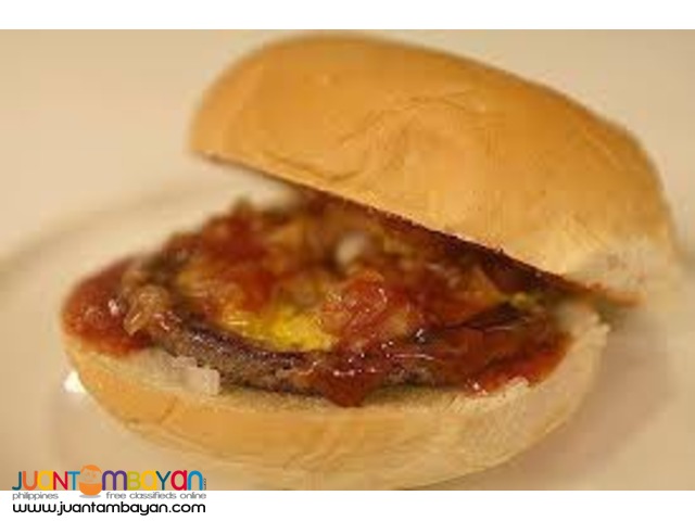 hamburger, kwek kwek, buko shake, french fries, lugaw