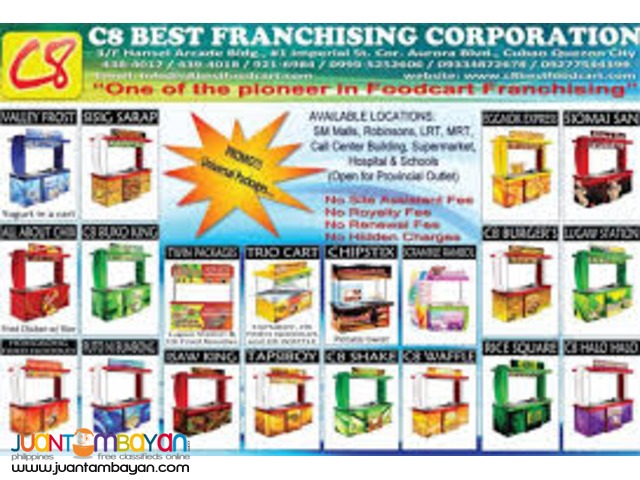 hamburger, kwek kwek, buko shake, french fries, lugaw