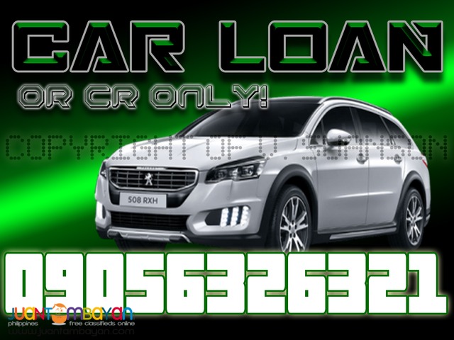 Easy car loan OR CR sangla re-financing sure approval!