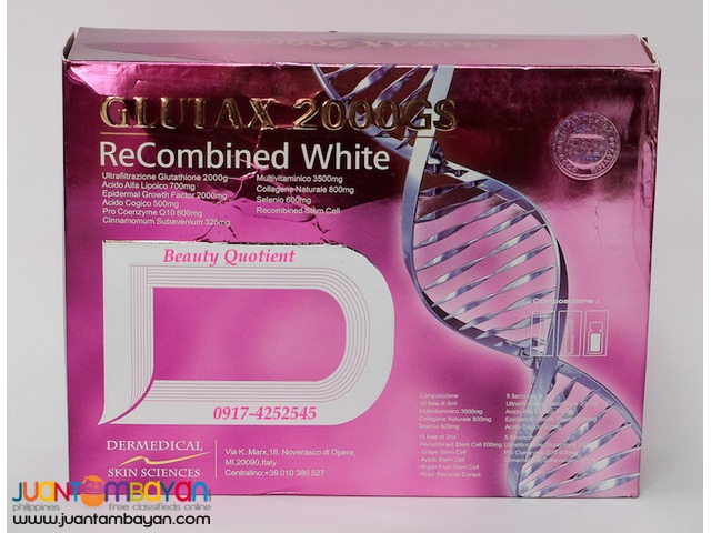 GLUTAX 2000GS RECOMBINED WHITE Glutathione IV Drip
