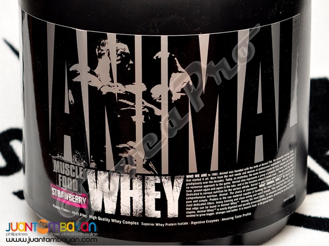 UN Animal Whey, 4lbs.Strawberry (25g Protein with Fiber)