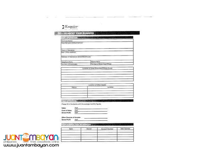 Esquire Financing Business Loan