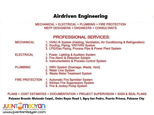 MEPF Designer/Consultant/Contractor