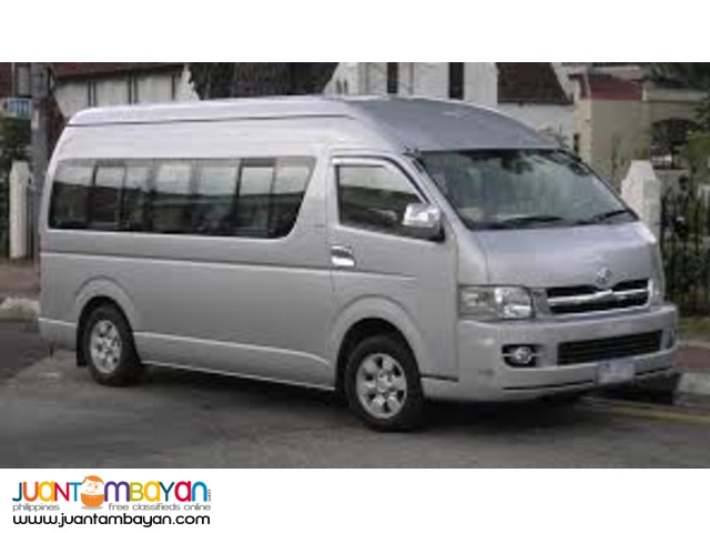 Toyota Hiace GL For Rent