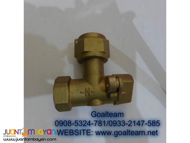 Brass Angle Meter Valve 3/4x1/2
