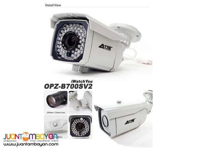 CCTV IR Weatherproof Bullet Camera OPZ-B700SV2 2.8-12mm