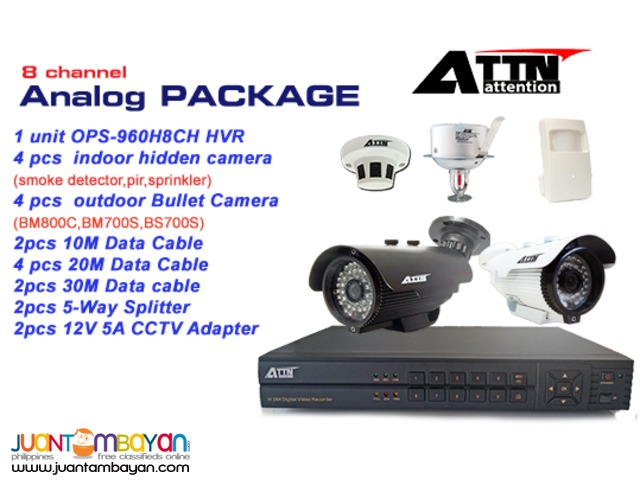 CCTV Analog 8channel Package