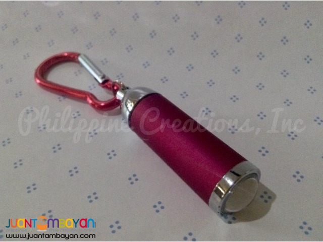 Mini LED Flashlight with Carabiner Keychain