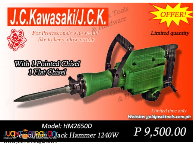 JC Kawasaki HM2650D Demolition - Jack Hammer