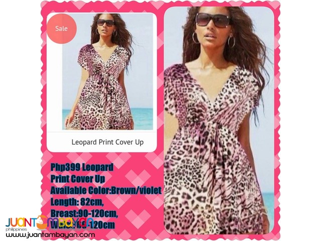 Leopard Print Cover up