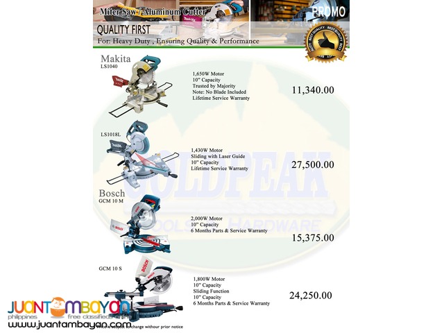 Makita LS1040 Compound Miter Saw - Aluminum Cutter