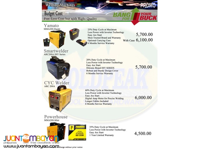 Yamato JR BX-1 Portable Welding Machine 200A