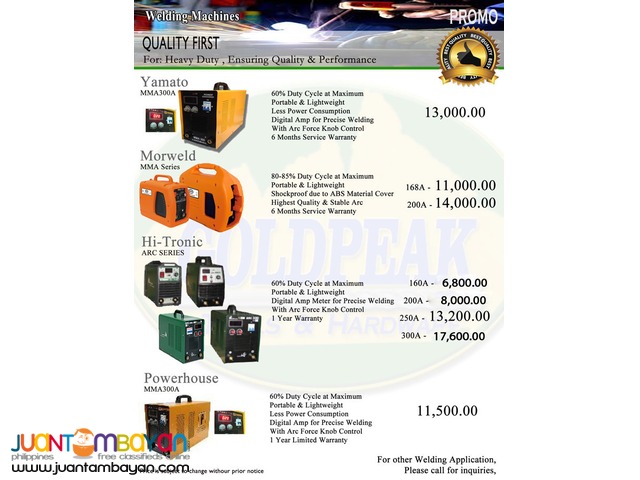 Yamato JR BX-1 Portable Welding Machine 200A