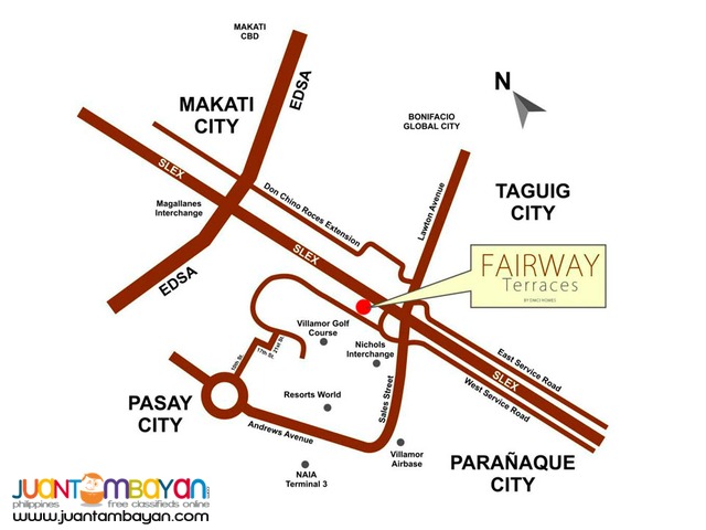 Fairway Terraces Near Airport, Makati ,Taguig , BGC
