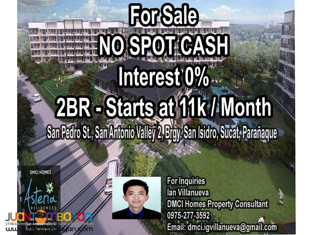 2BR condo with Balcony starts at 11k monthly