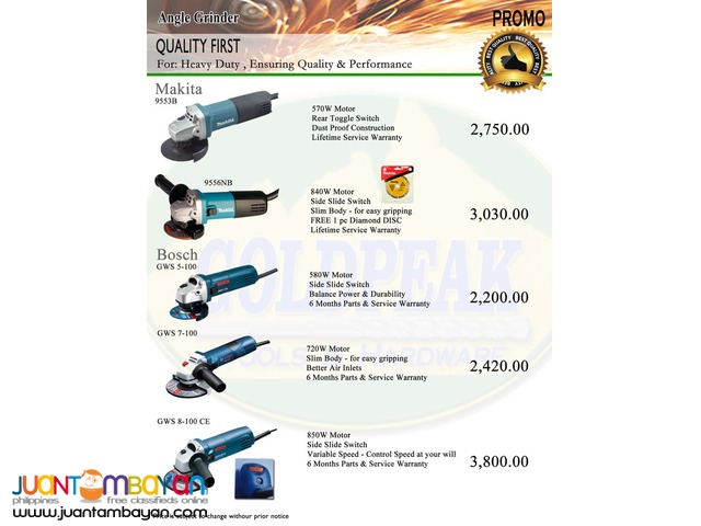 Hitachi G10SS Angle Grinder 4