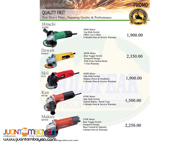 Hitachi G10SS Angle Grinder 4